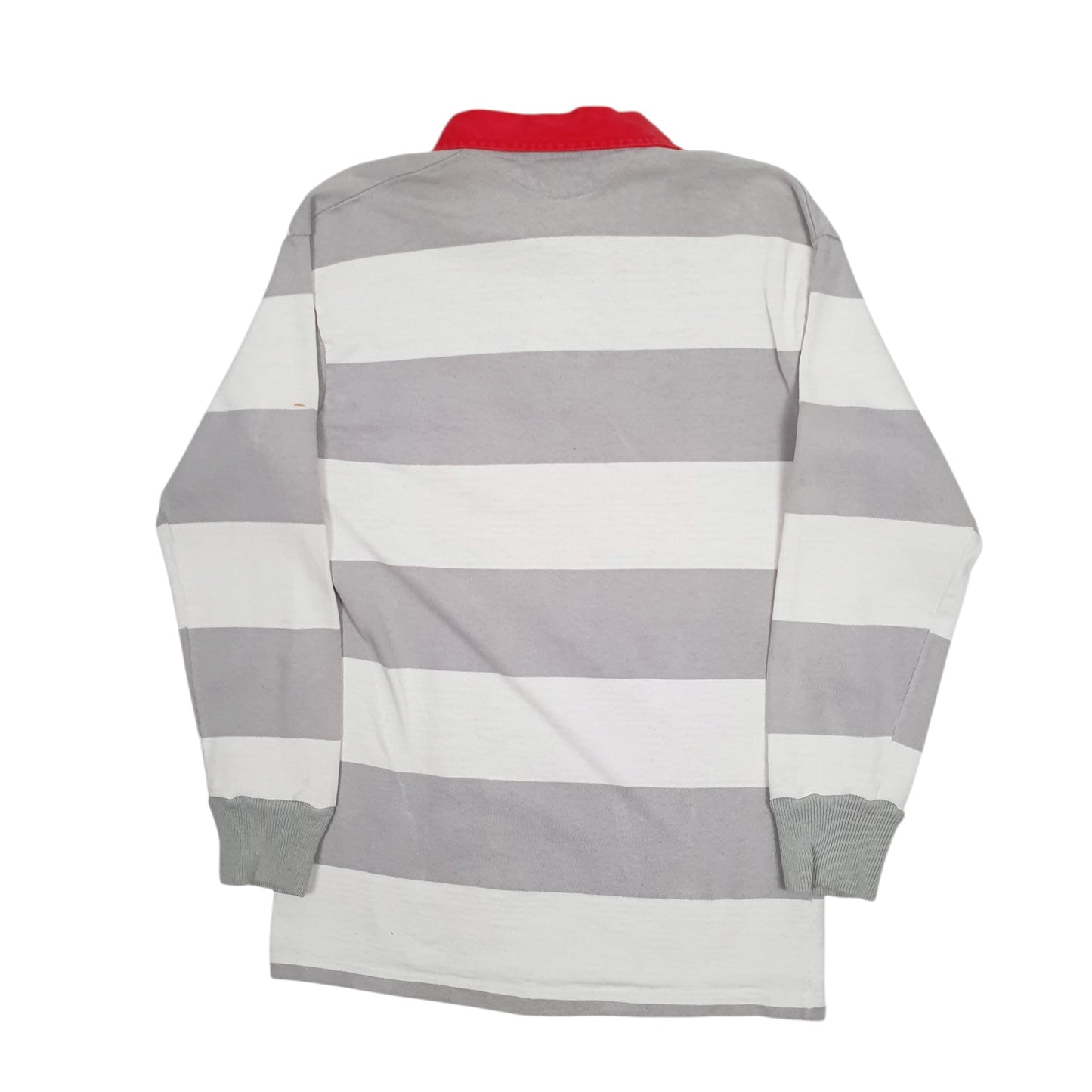 Mens Grey Barbarian Rugby Hoodie Polo Shirt