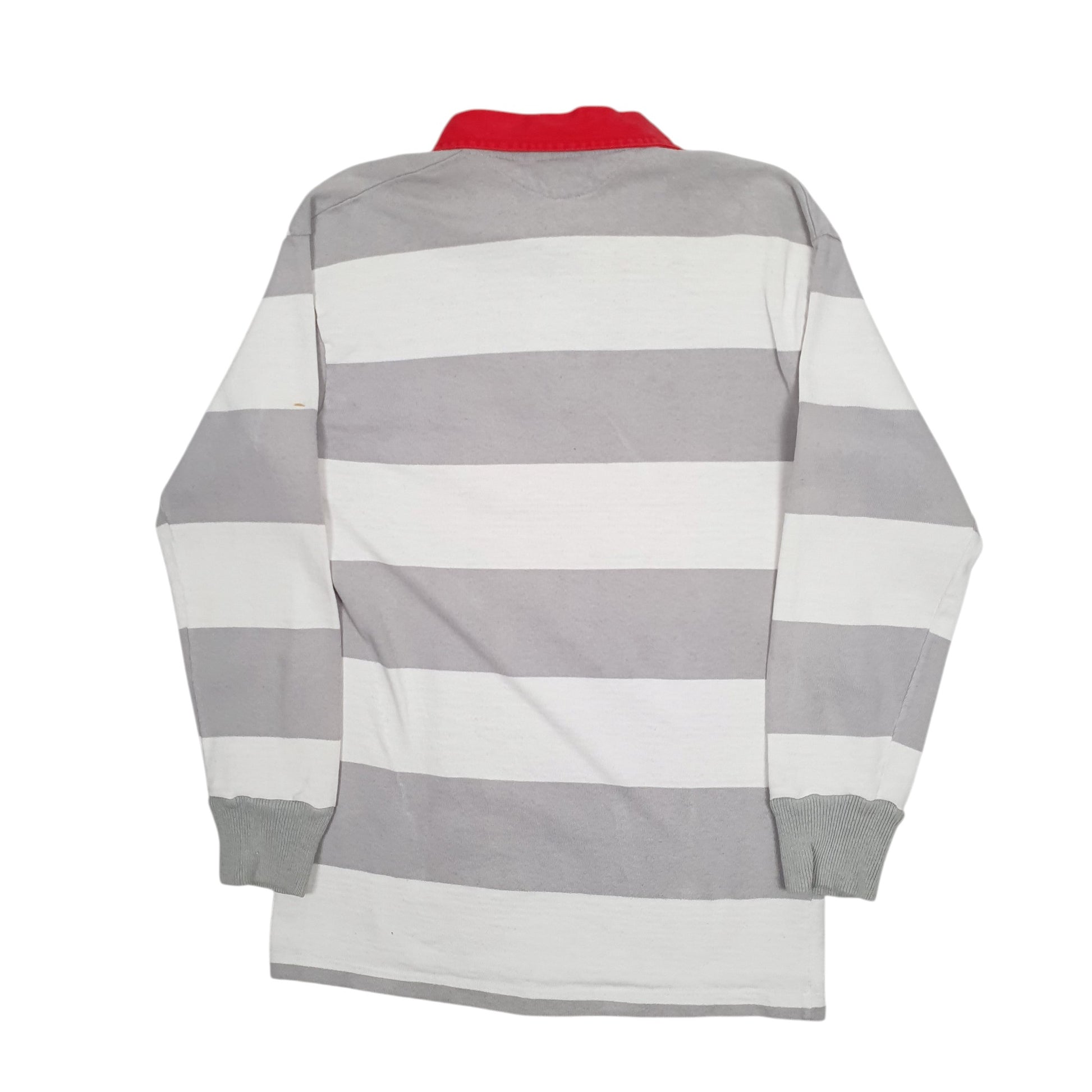 Mens Grey Barbarian Rugby Hoodie Polo Shirt