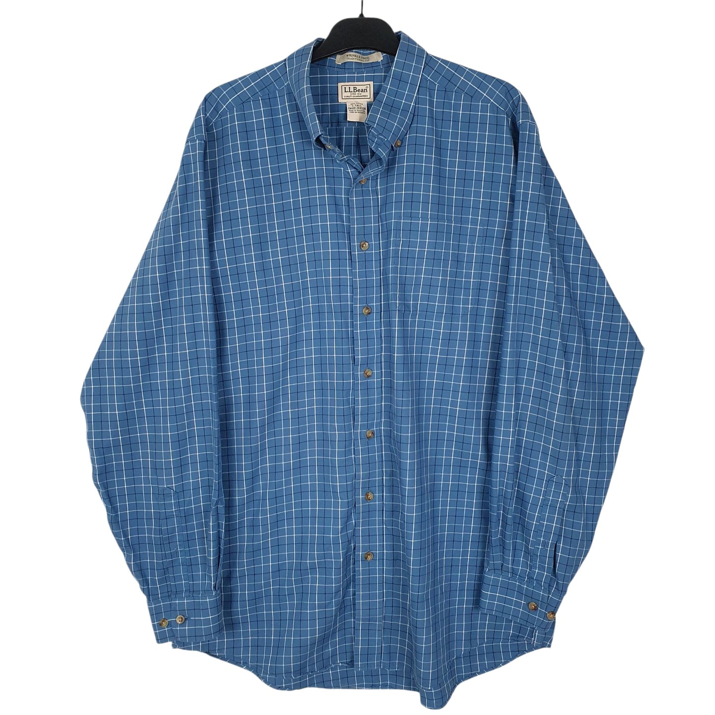 Mens Blue L.L.Bean  Long Sleeve Shirt