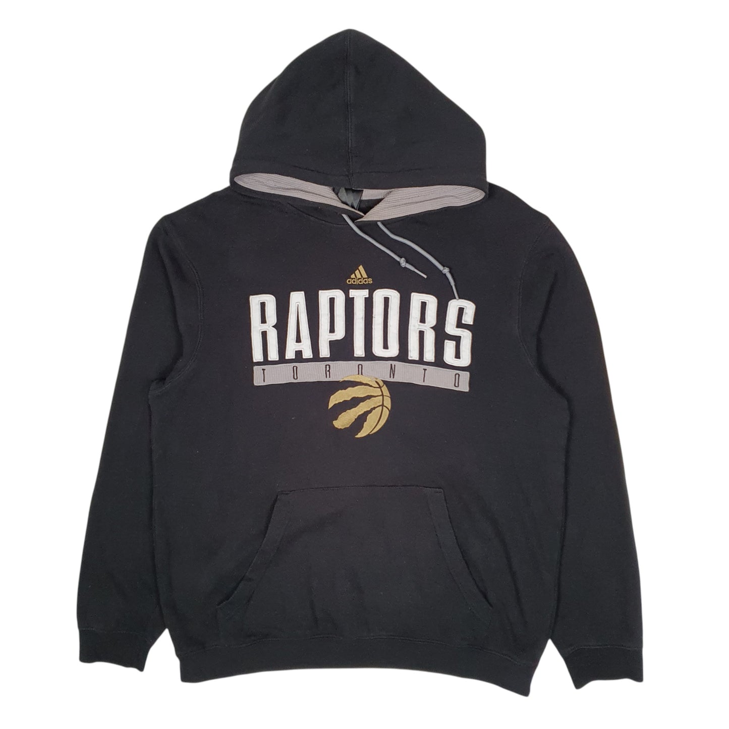 Mens Black Adidas NBA Toronto Raptors Basketball Hoodie Jumper