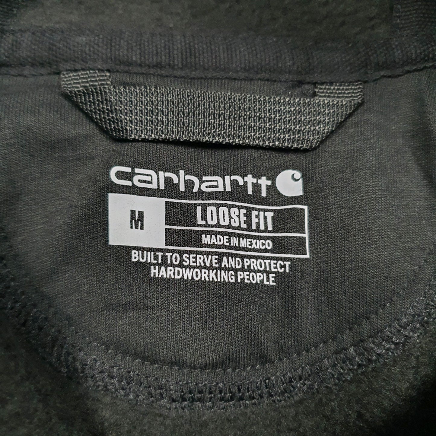 Mens Black Carhartt American Electric Hoodie Jumper