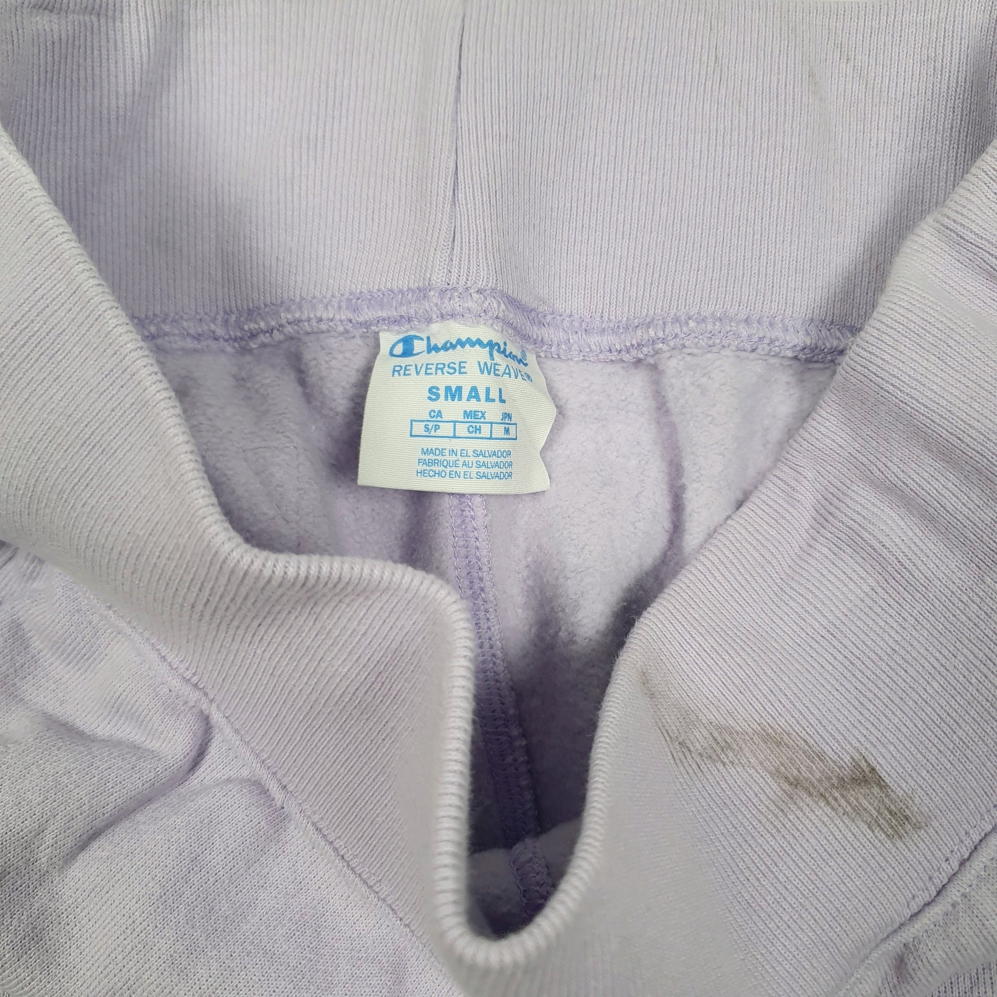 Mens Purple Champion Reverse Weave Hoodie Trousers