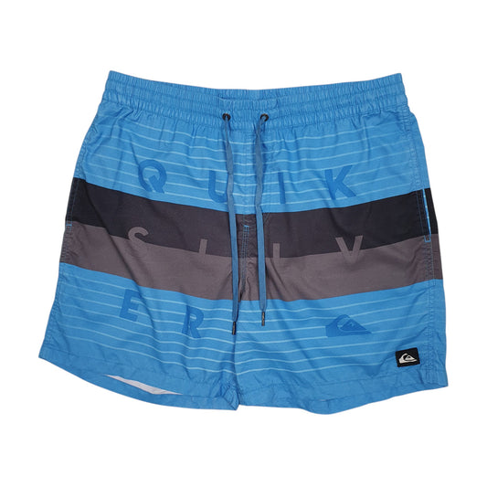 Mens Blue Quiksilver Surfing Board Swim Trunks Shorts