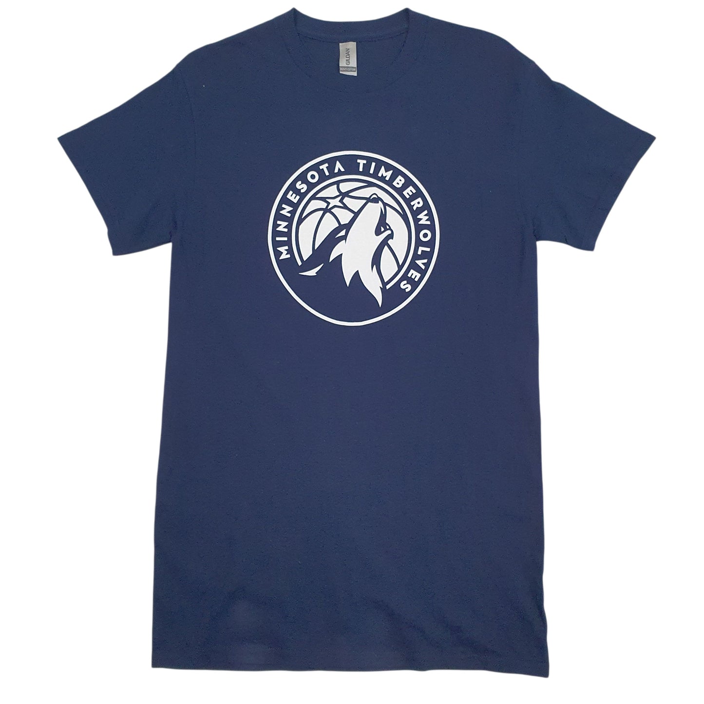 Mens Navy Gildan NBA Minnesota Timberwolves Short Sleeve T Shirt
