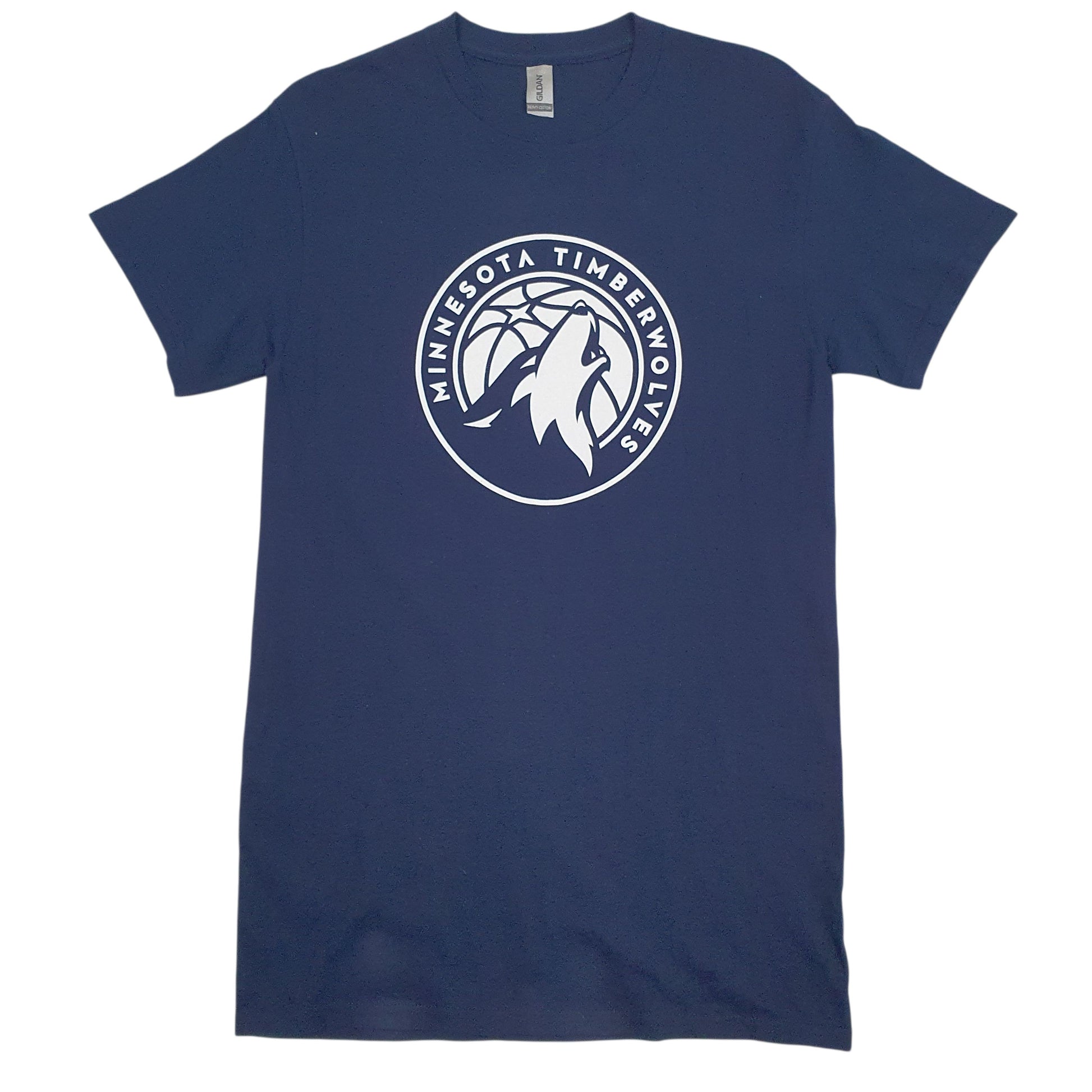 Mens Navy Gildan NBA Minnesota Timberwolves Short Sleeve T Shirt