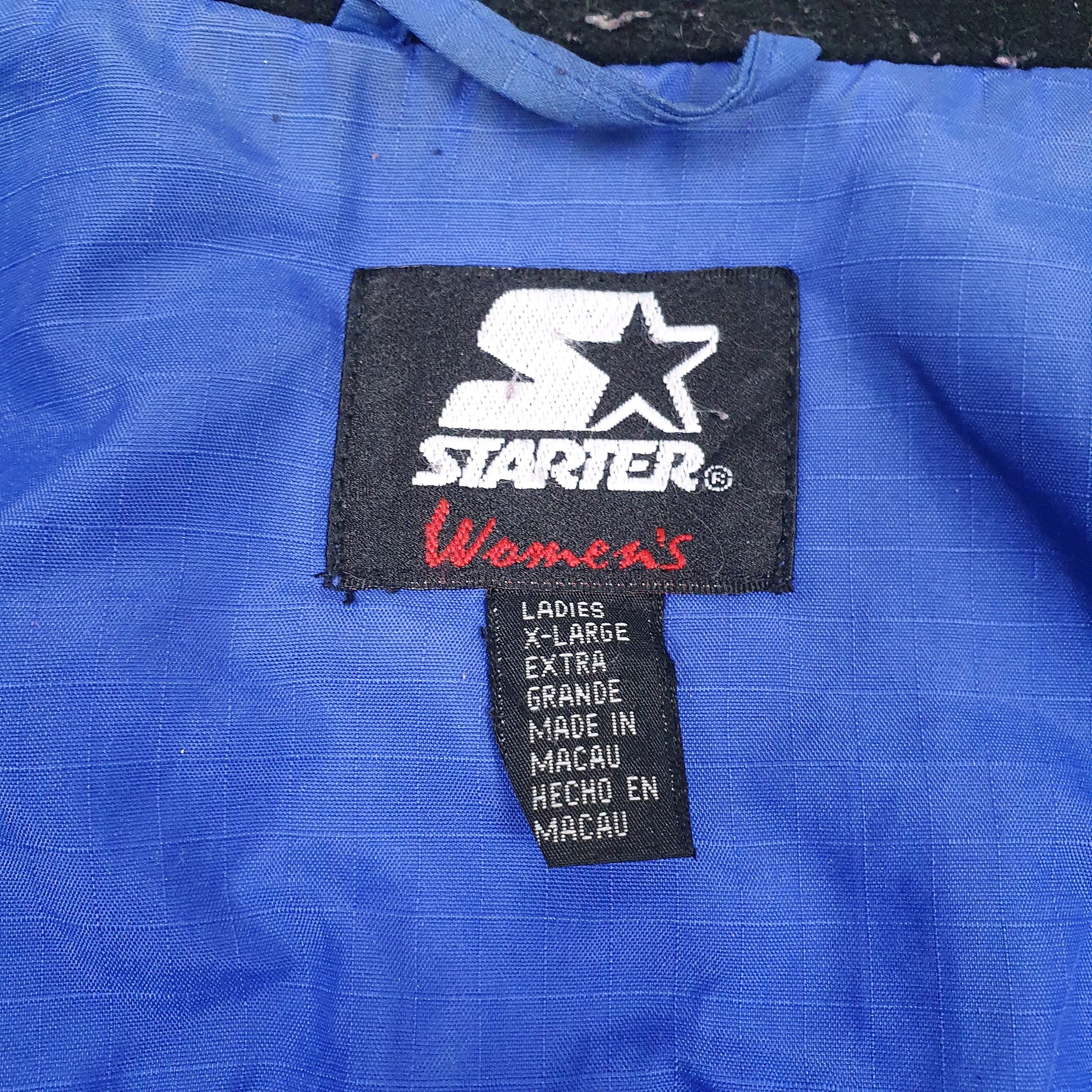 Womens Blue Starter Vintage 90s  Coat