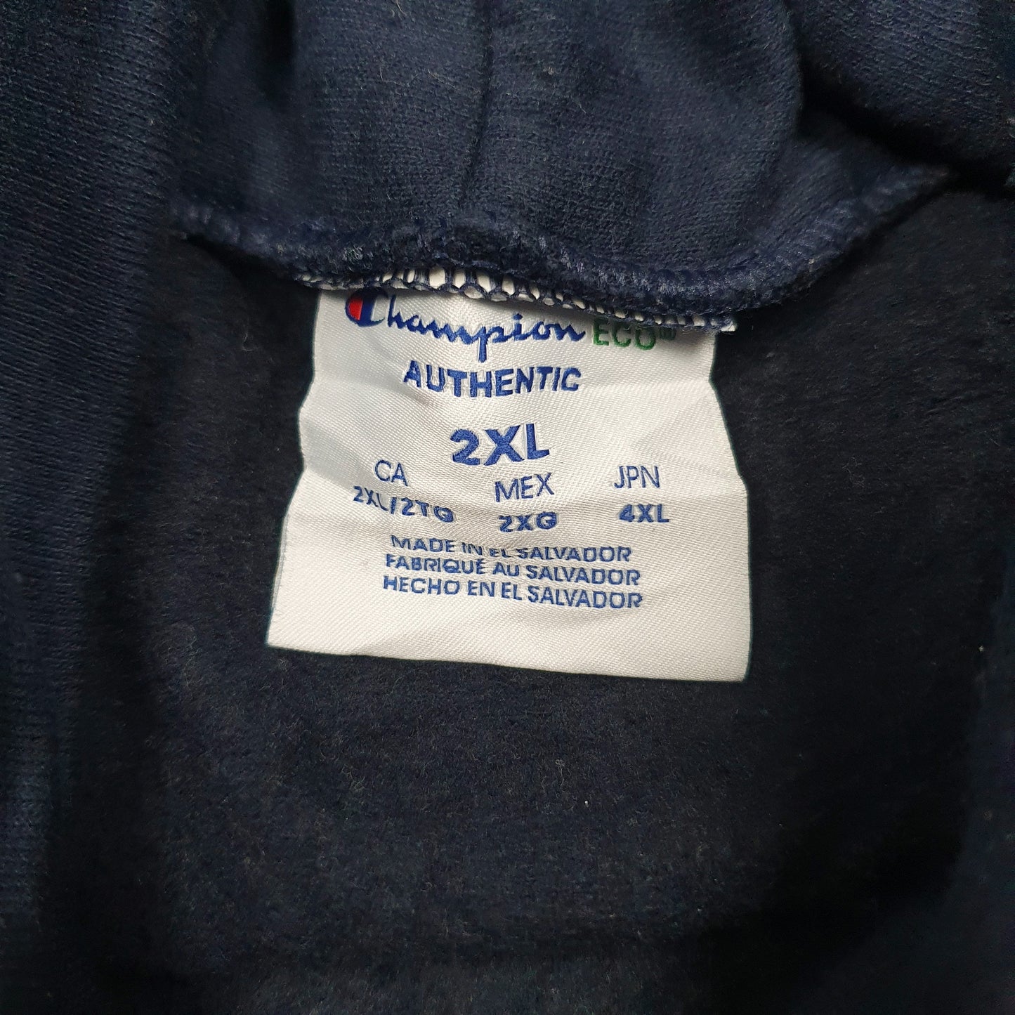 Mens Navy Champion  Hoodie Jumper
