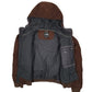 Womens Brown The North Face Hooded Cropped  Coat