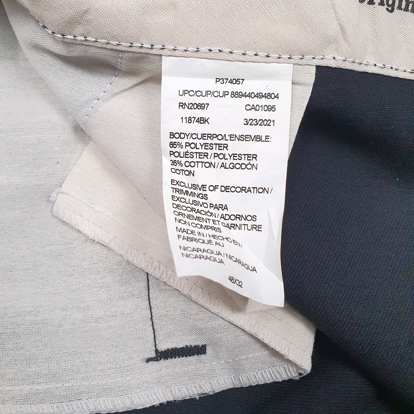 Mens Black Dickies   Trousers