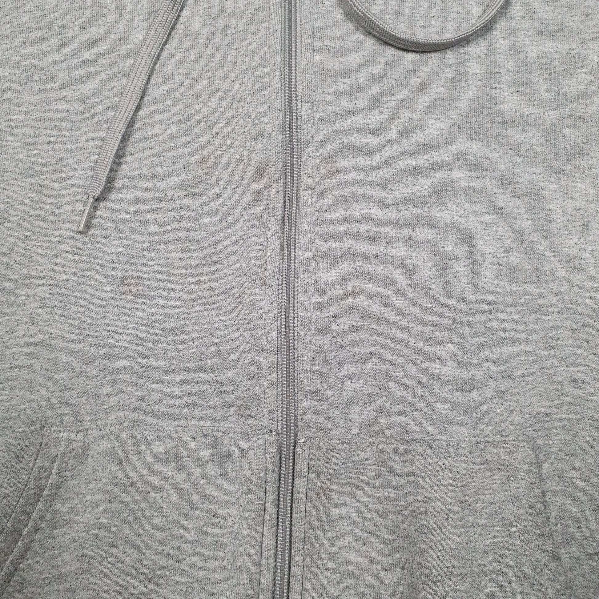 Mens Grey Champion Hoodie Full Zip Jumper