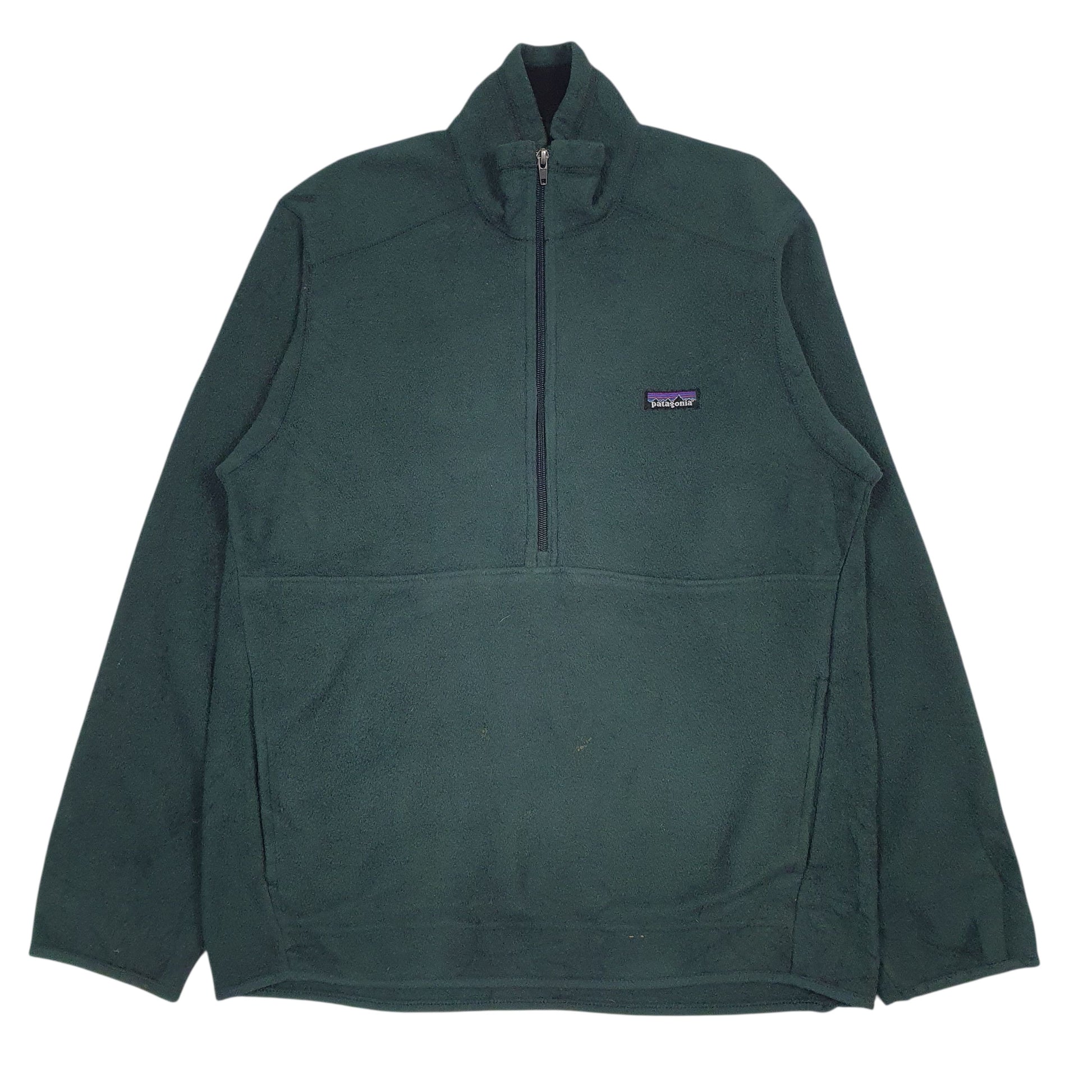 Mens Green Patagonia Synchilla Quarter Zip Jumper