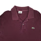 Mens Burgundy Lacoste   Polo Shirt