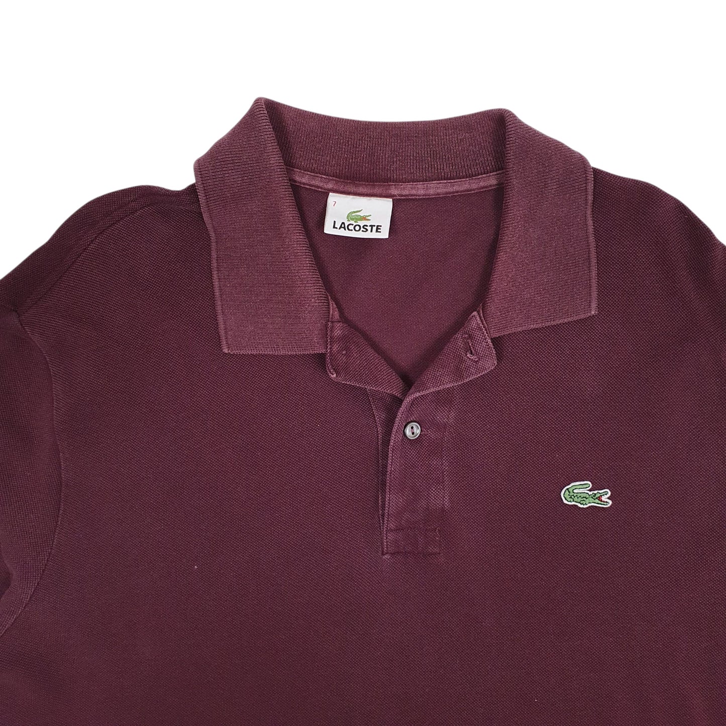 Mens Burgundy Lacoste   Polo Shirt