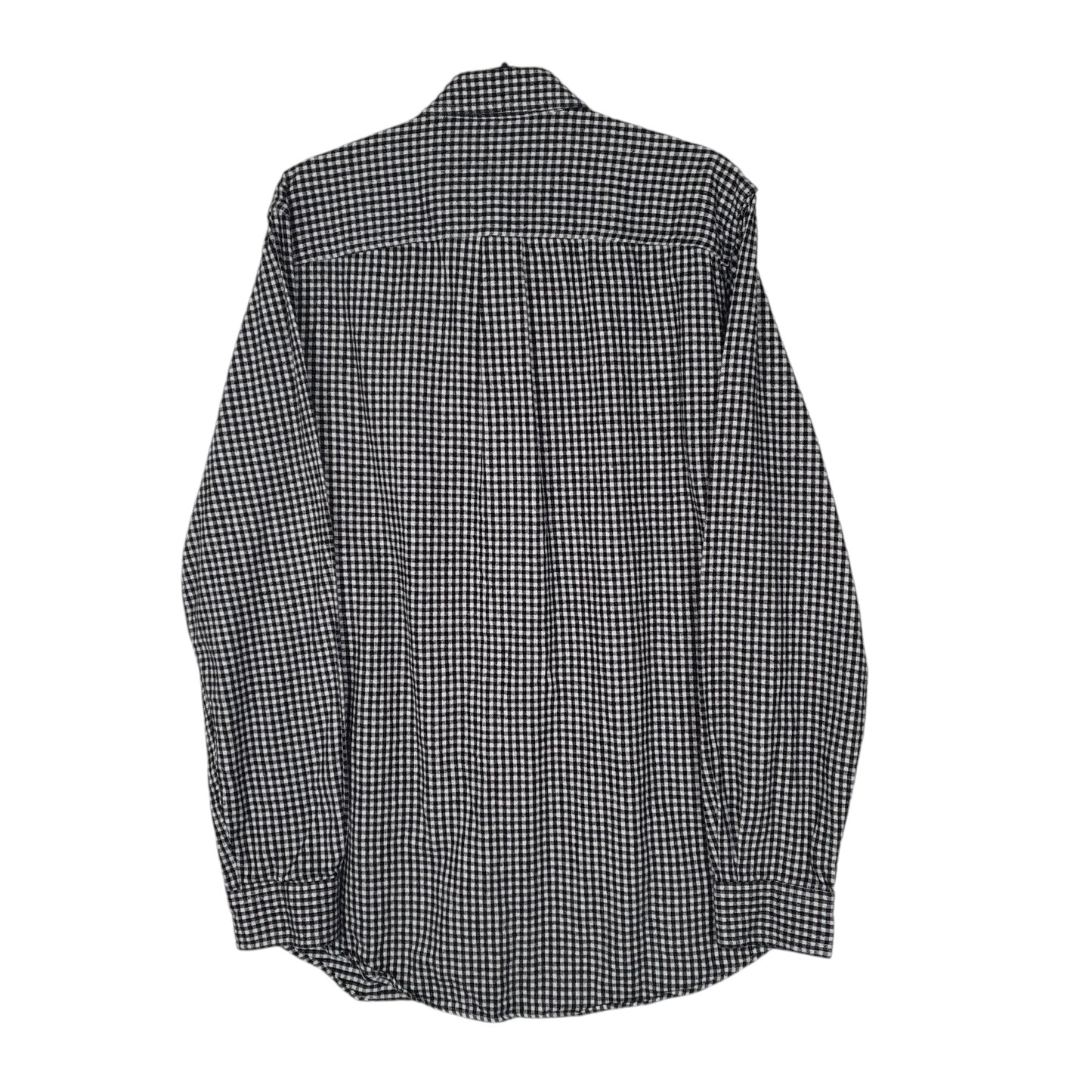 Mens Grey L.L.Bean Scotch Plaid Flannel Tall  Shirt