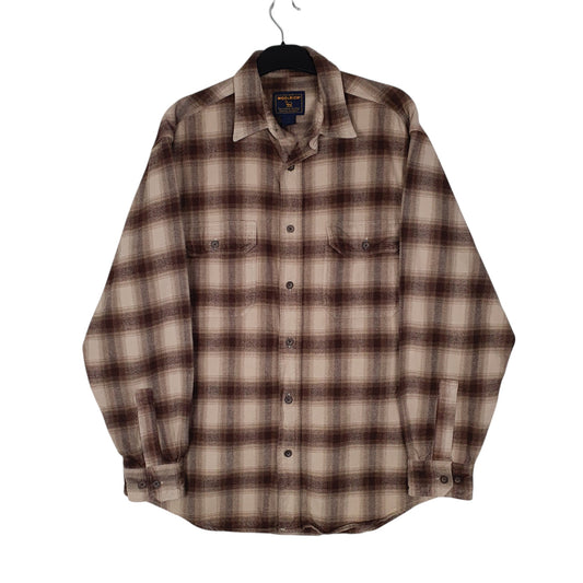 Mens Beige Woolrich  Long Sleeve Shirt