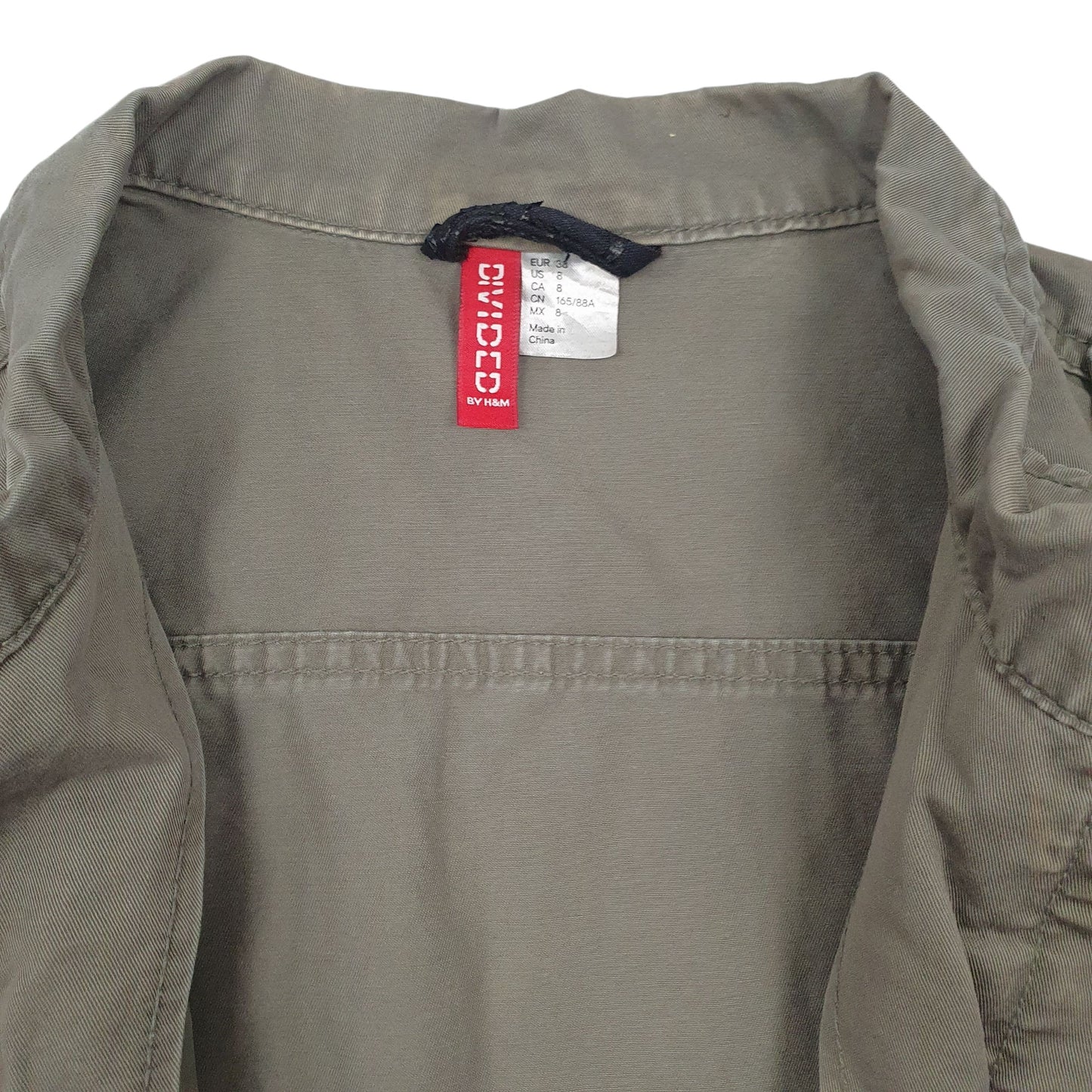 Womens Grey H&M Divided Button Up  Coat