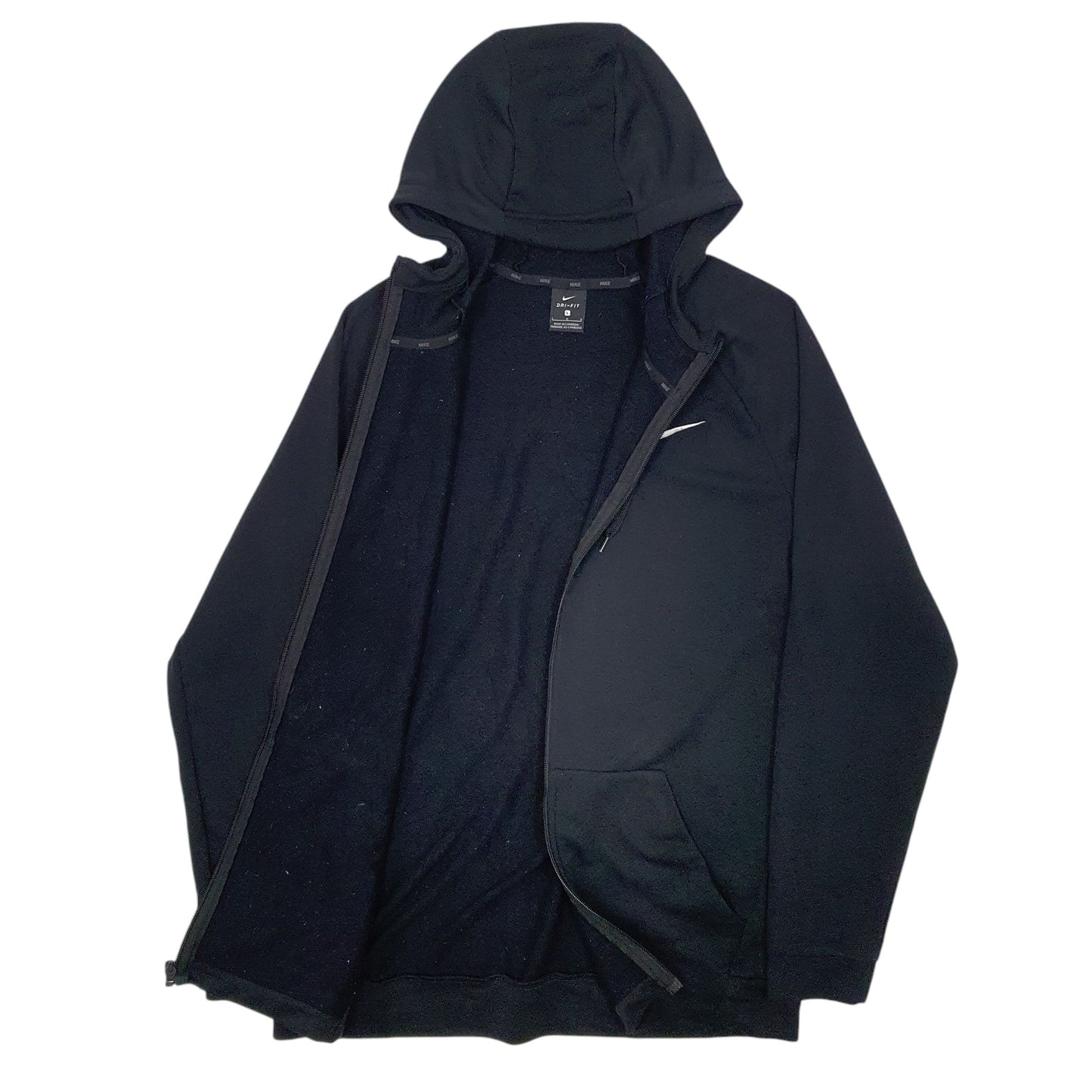 Mens Black Nike Dri-Fit Full Zip Jumper