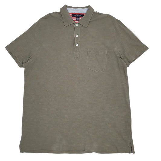 Mens Green Tommy Hilfiger  Short Sleeve Polo Shirt