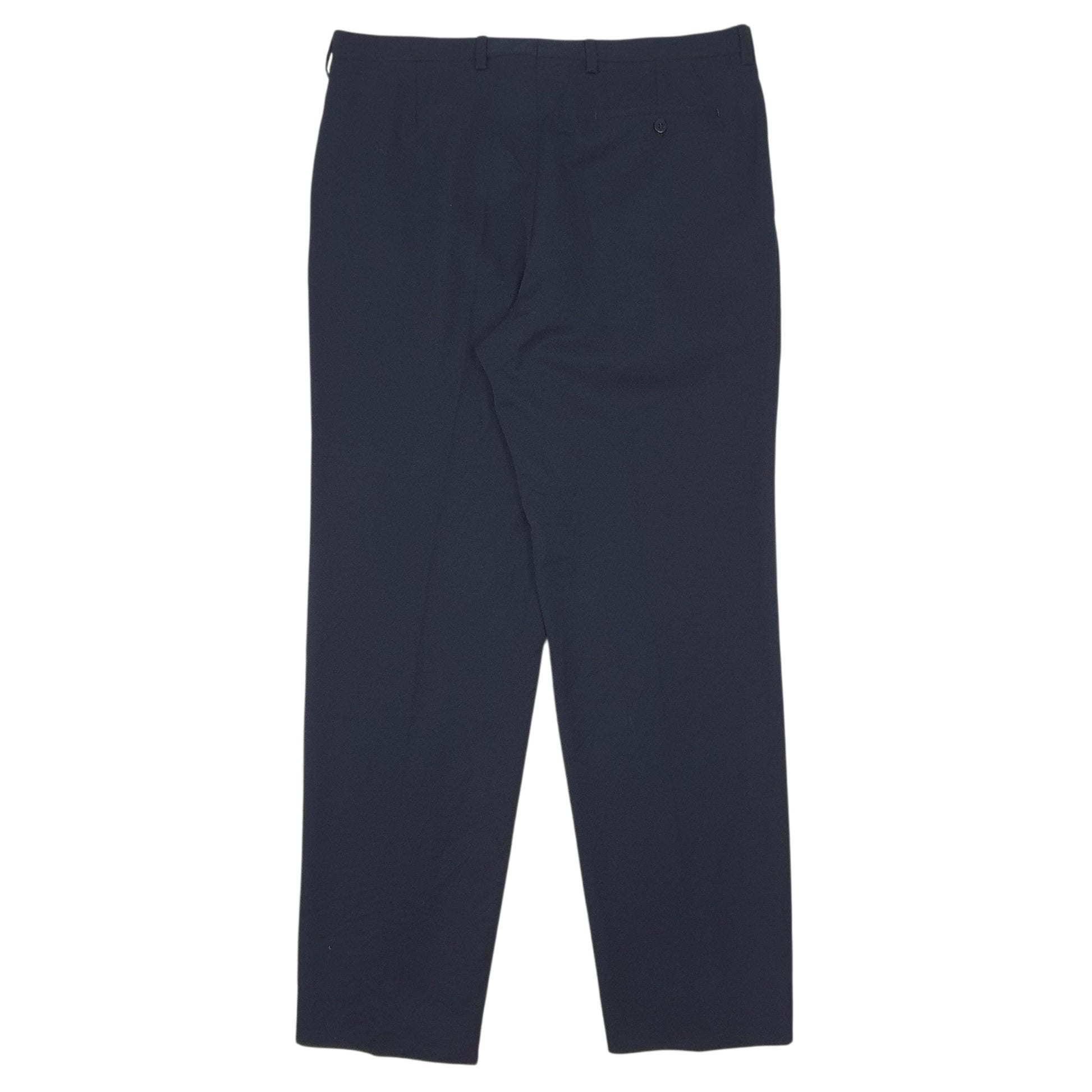 Mens Navy Burberry   Trousers