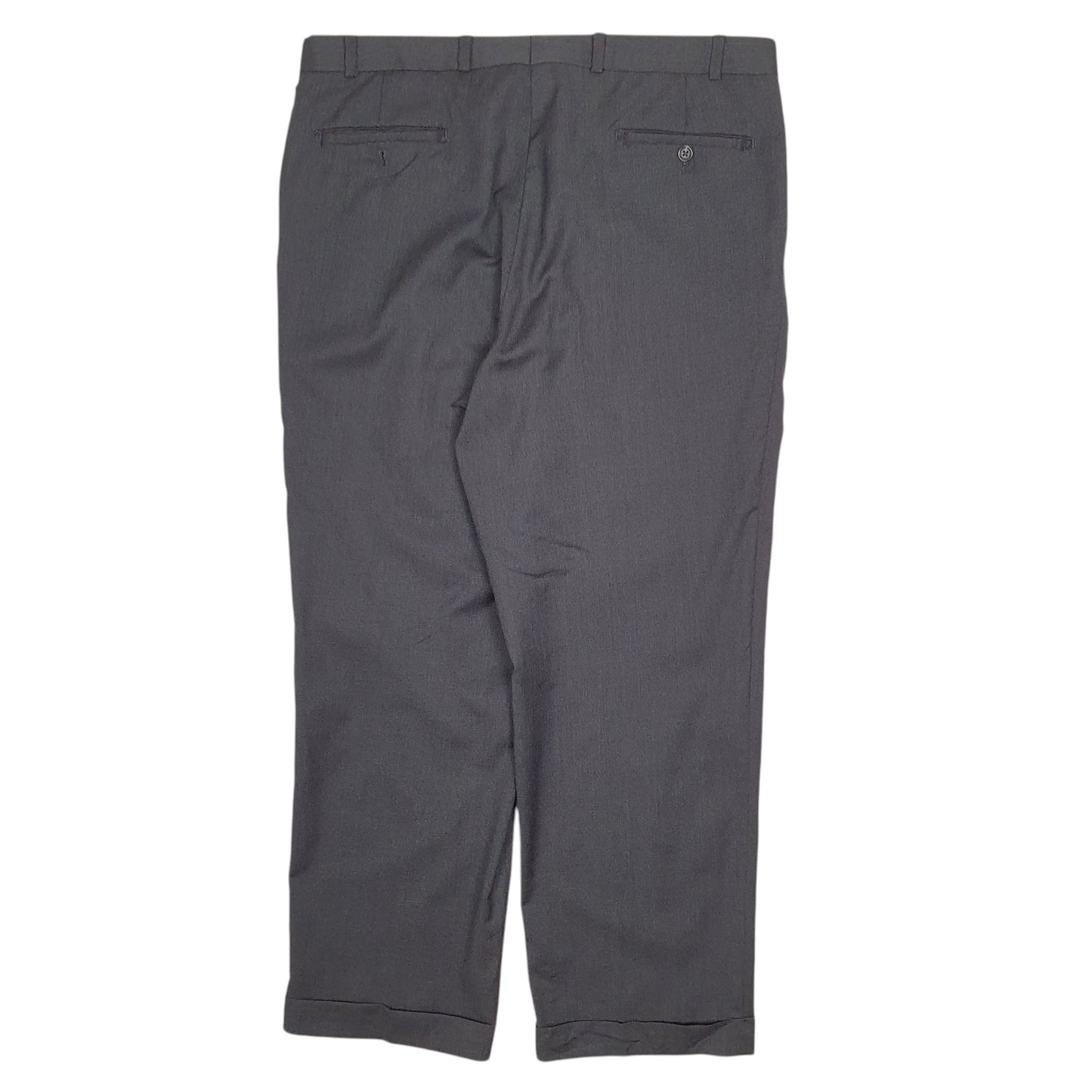 Mens Grey Ralph Lauren Pleated  Trousers