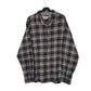 Mens Green Woolrich Thick Flannel Plaid Long Sleeve Shirt