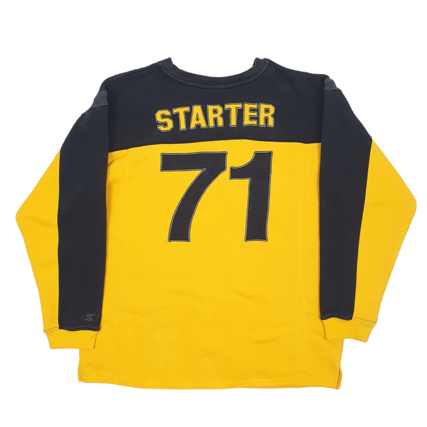 Mens Yellow Starter  Crewneck Jumper
