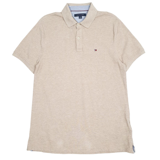 Mens Brown Tommy Hilfiger  Short Sleeve Polo Shirt