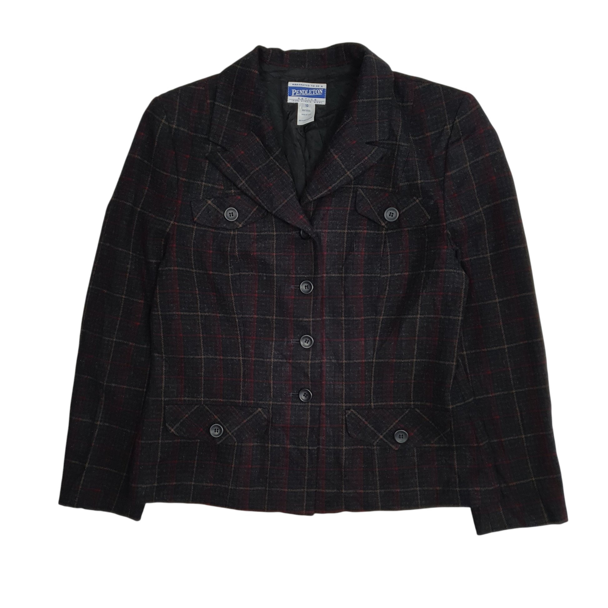 Womens Grey Pendleton Made In USA  Coat