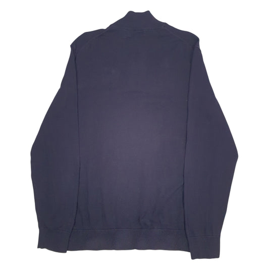 Mens Navy Nautica  Quarter Zip Jumper