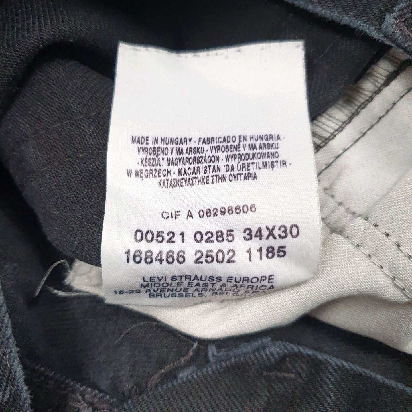 Mens Black Levis   Jeans