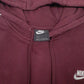 Mens Burgundy Nike  Hoodie Jumper