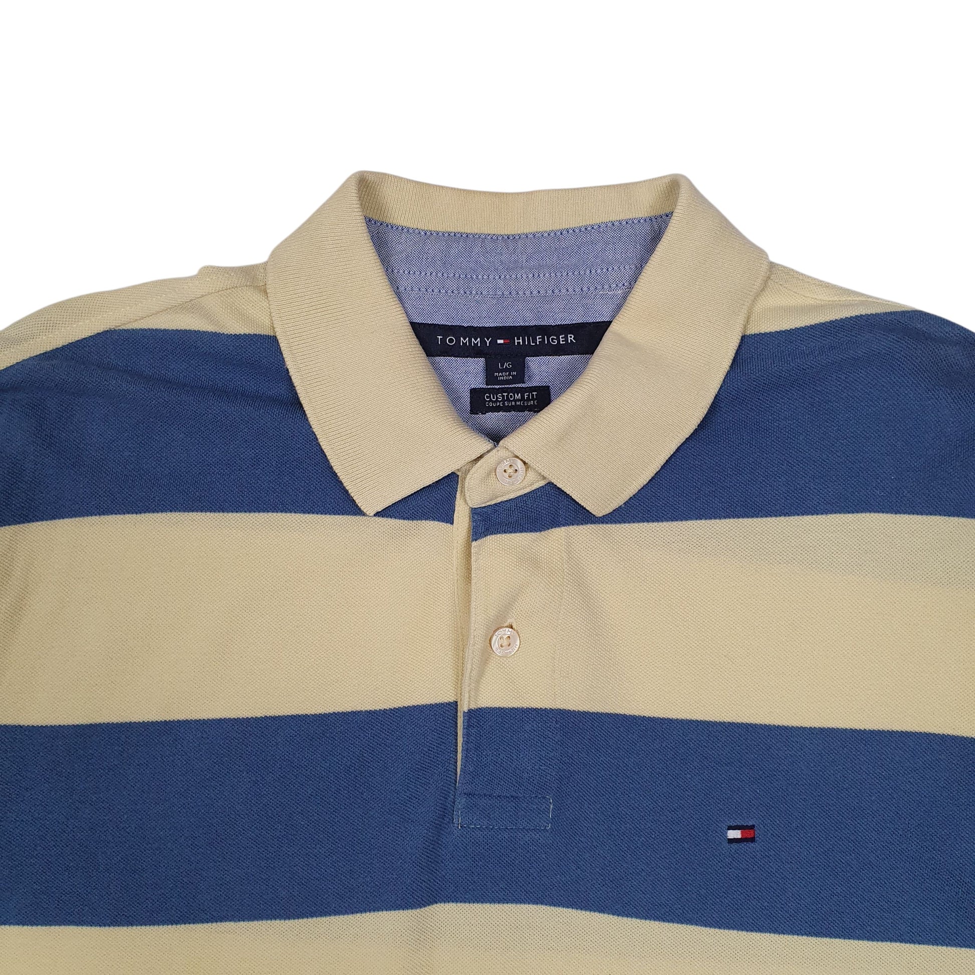Mens Yellow Tommy Hilfiger  Hoodie Polo Shirt