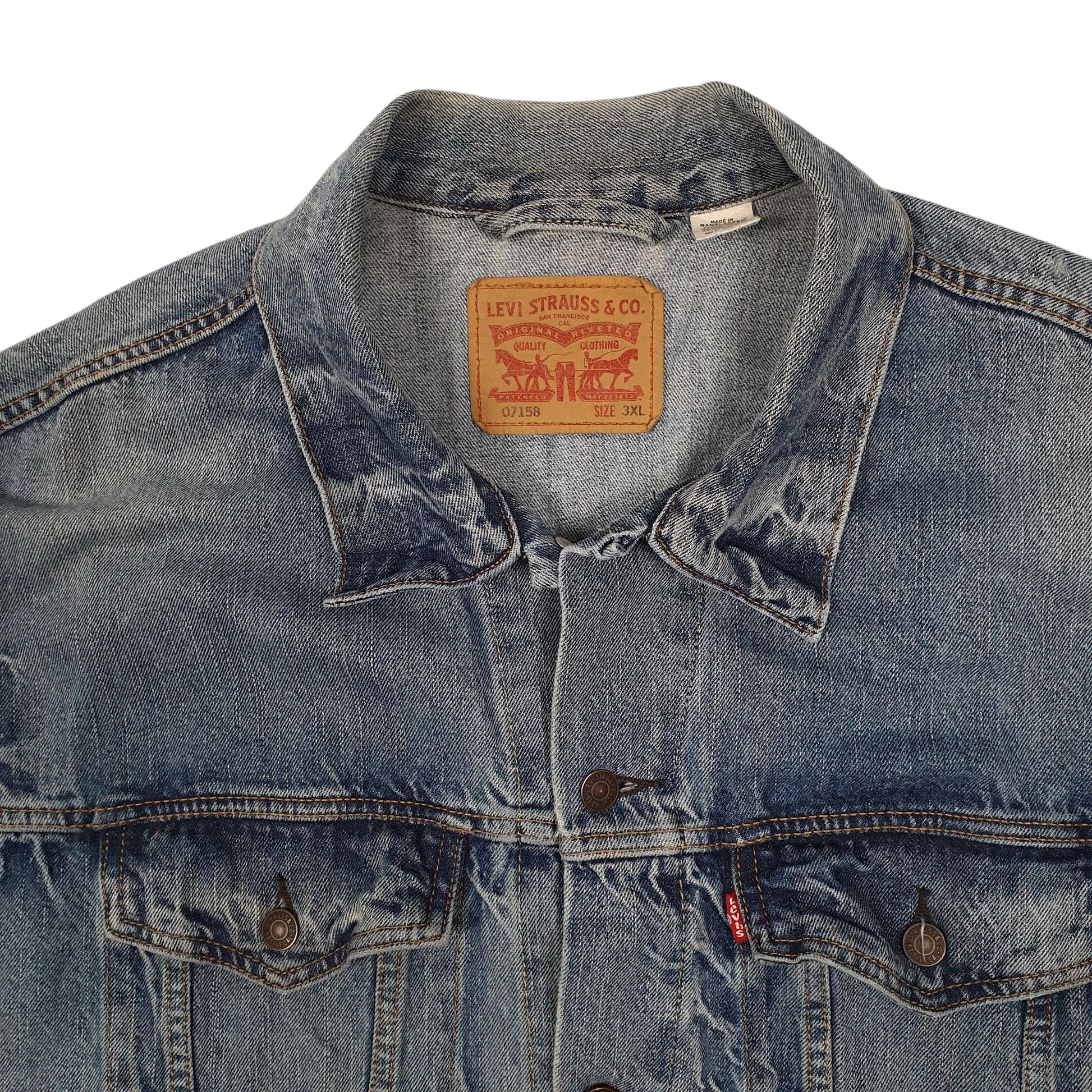 Mens Blue Levis Type 3 Trucker  Coat