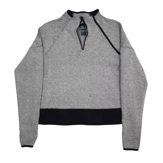 Womens Grey Champion  Quarter Zip Jumper