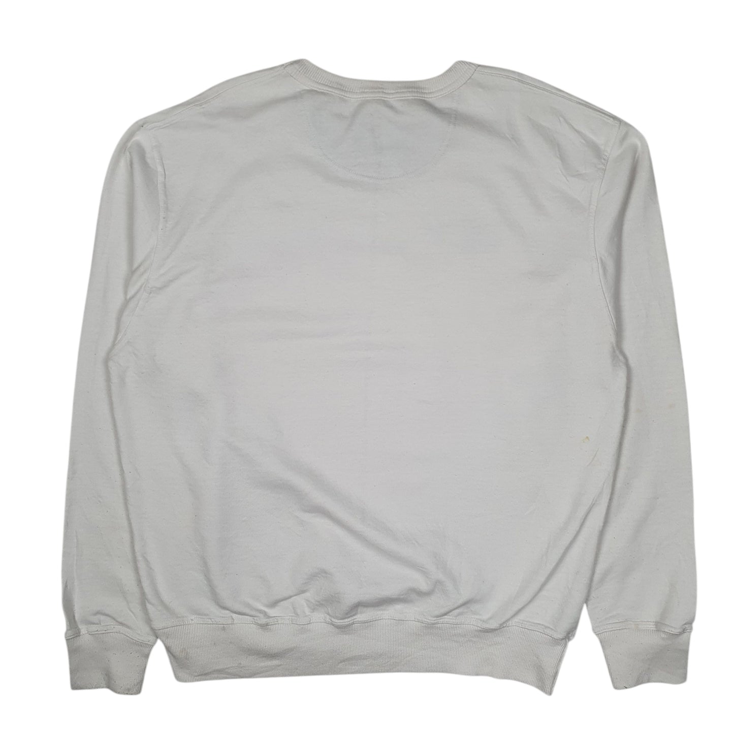 Mens White Champion  Crewneck Jumper
