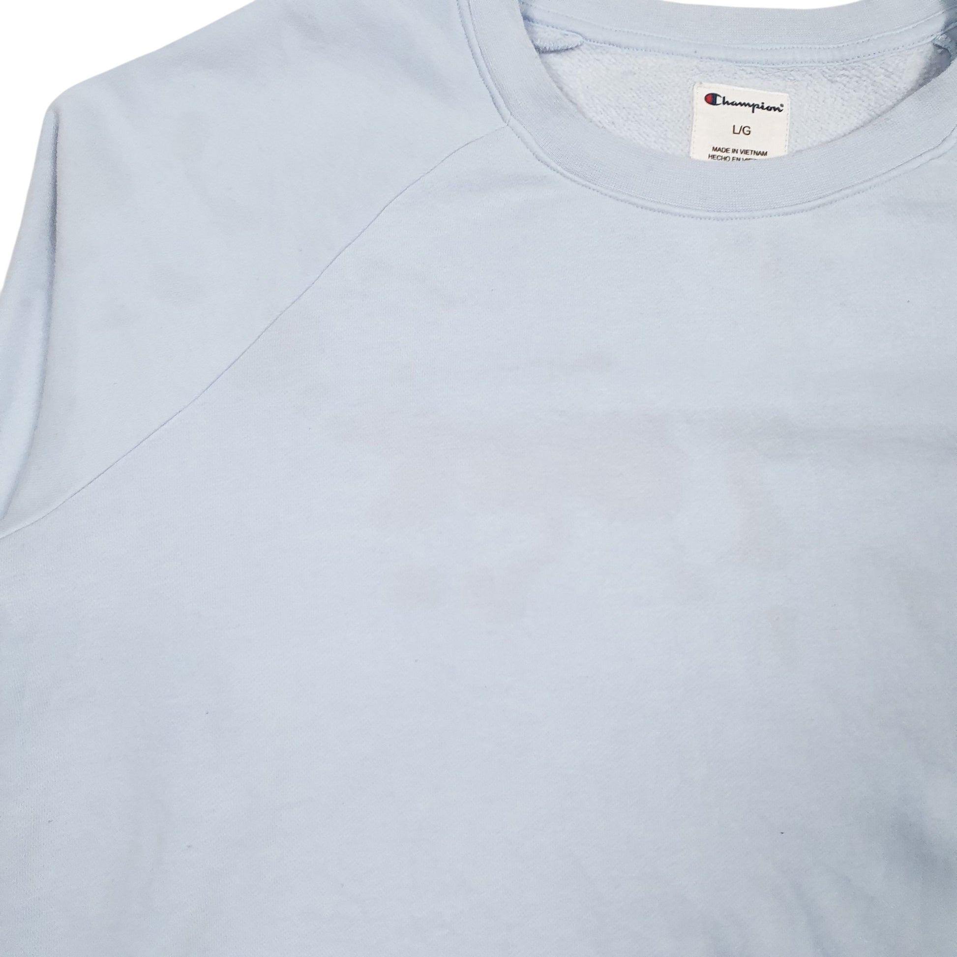 Mens Blue Champion  Crewneck Jumper