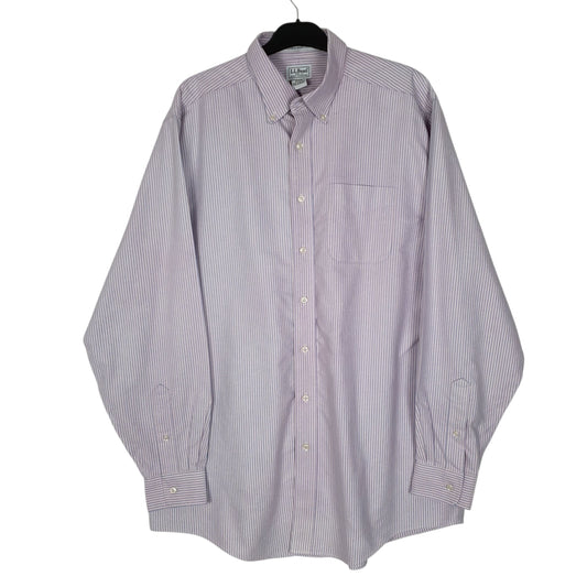Mens Pink L.L.Bean  Long Sleeve Shirt