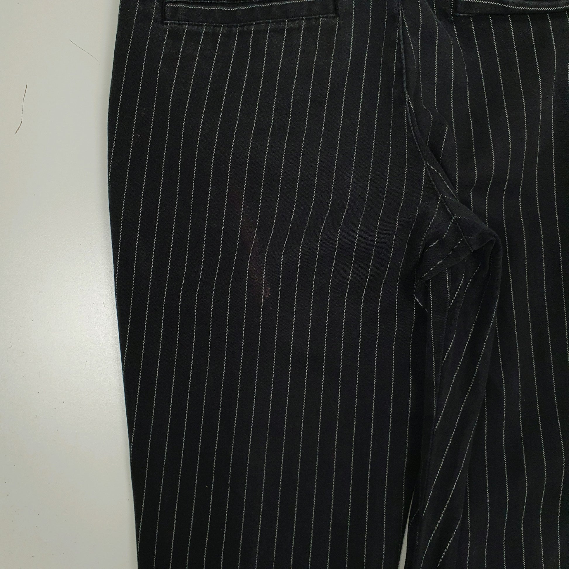 Womens Grey Dickies Striped  Trousers