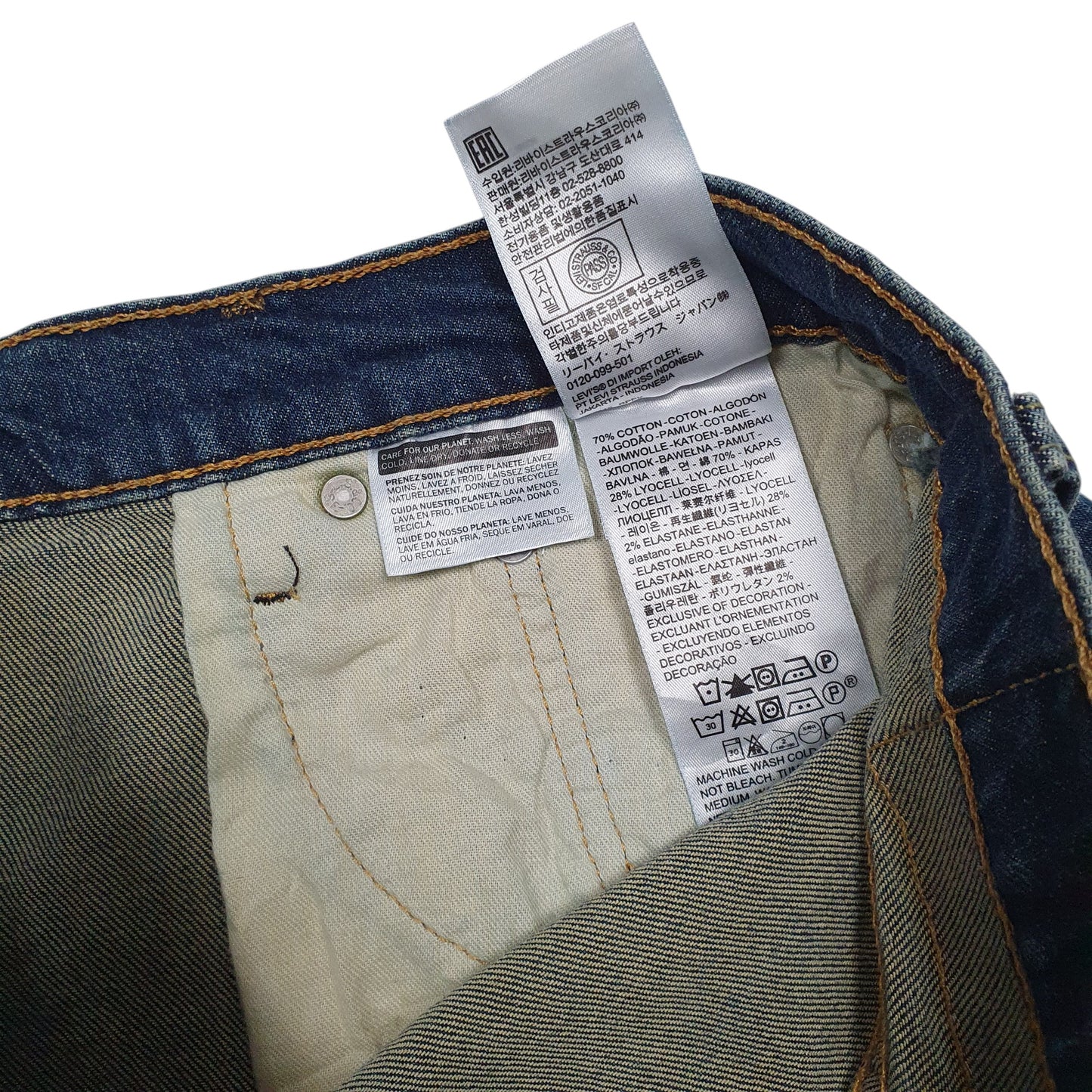 Womens Blue Levis Cut Offs  Shorts