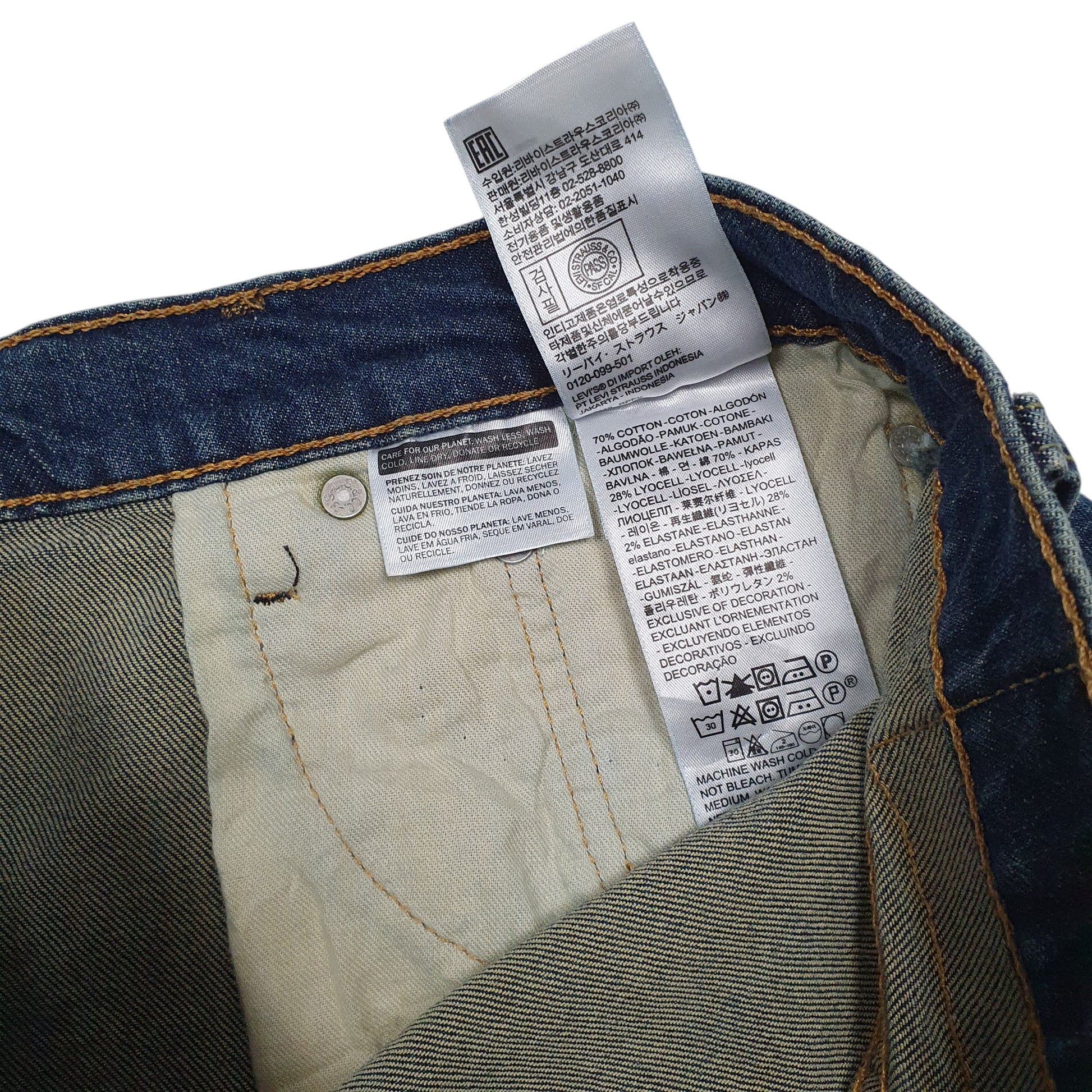 Womens Blue Levis Cut Offs  Shorts