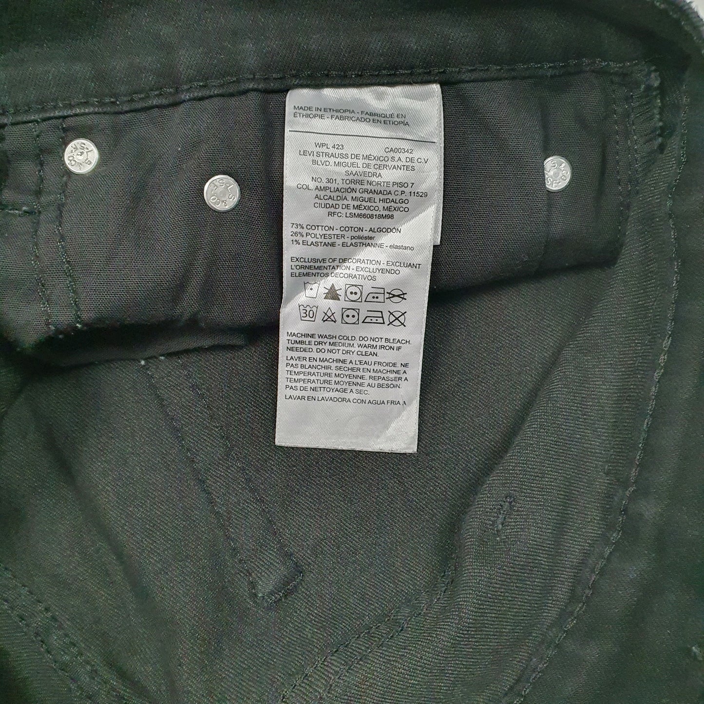 Mens Black Levis Stretch  Jeans