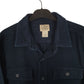 Mens Navy L.L.Bean Thick Chamois  Shirt