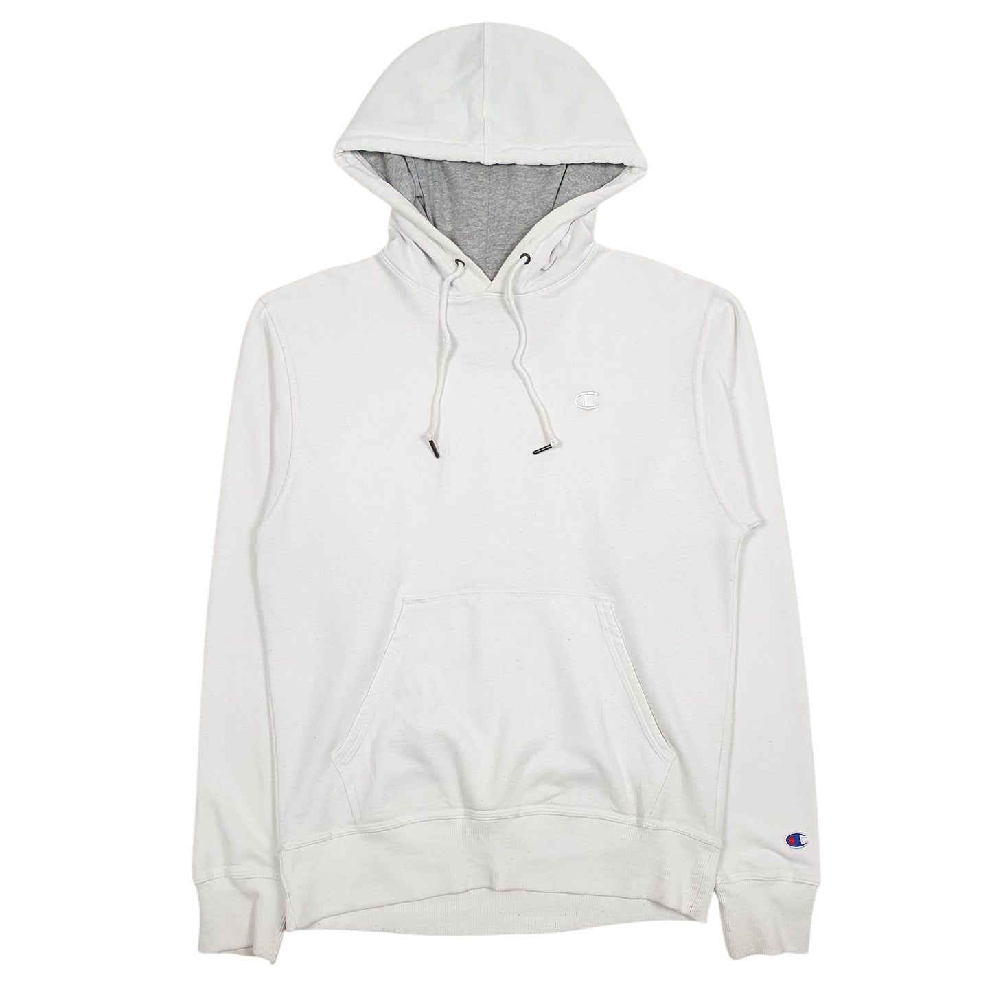Mens White Champion  Hoodie Jumper
