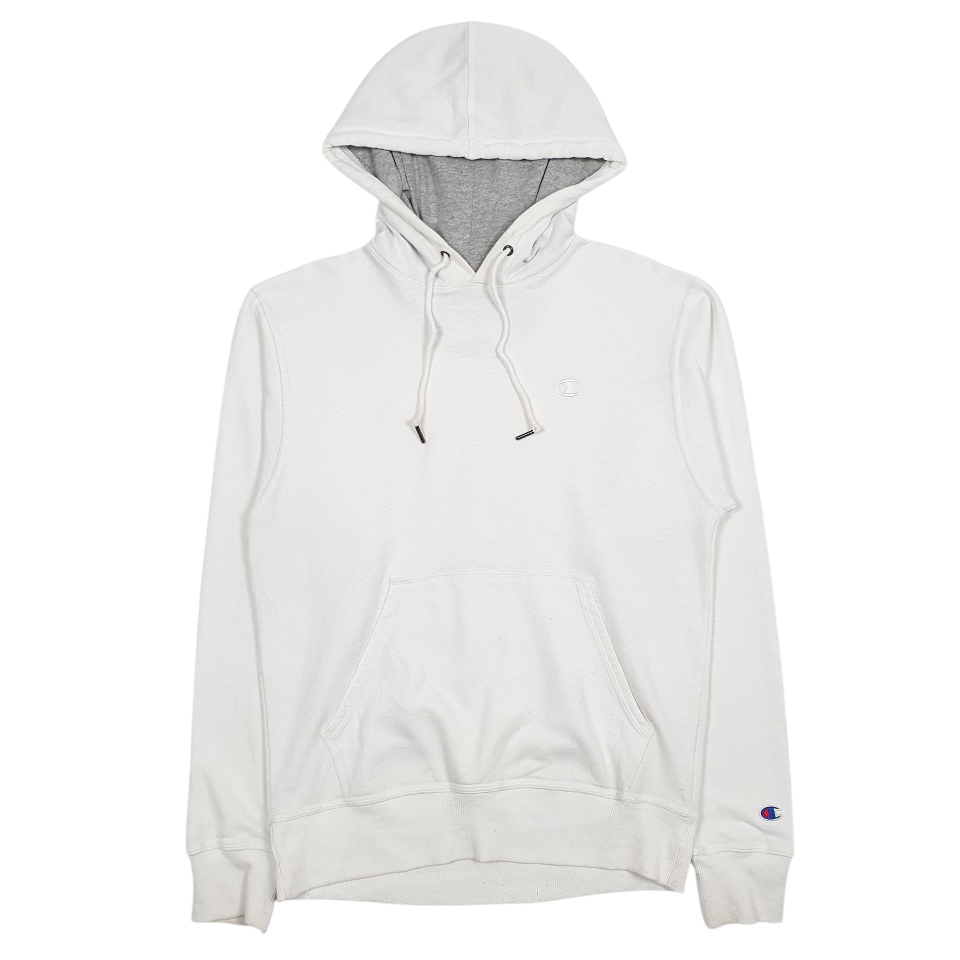 Mens White Champion  Hoodie Jumper