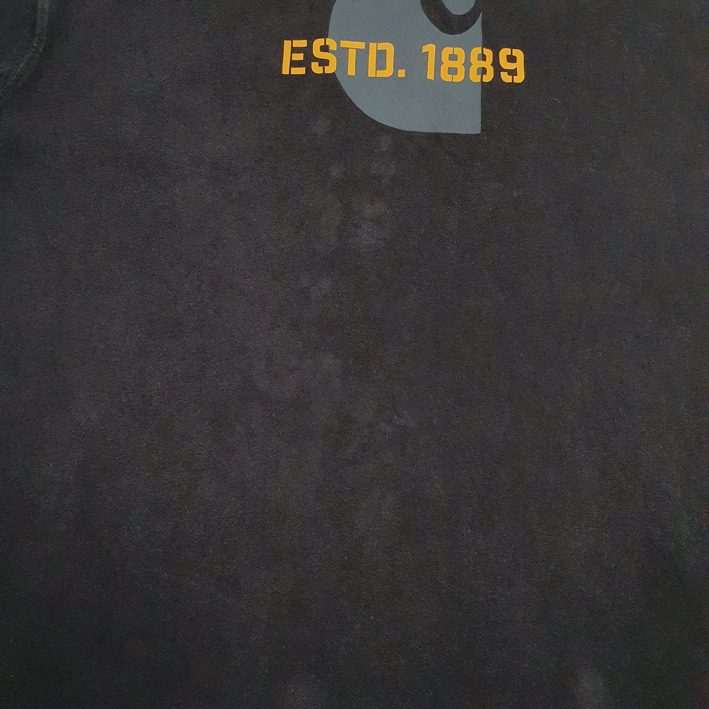 Mens Black Carhartt  Hoodie T Shirt