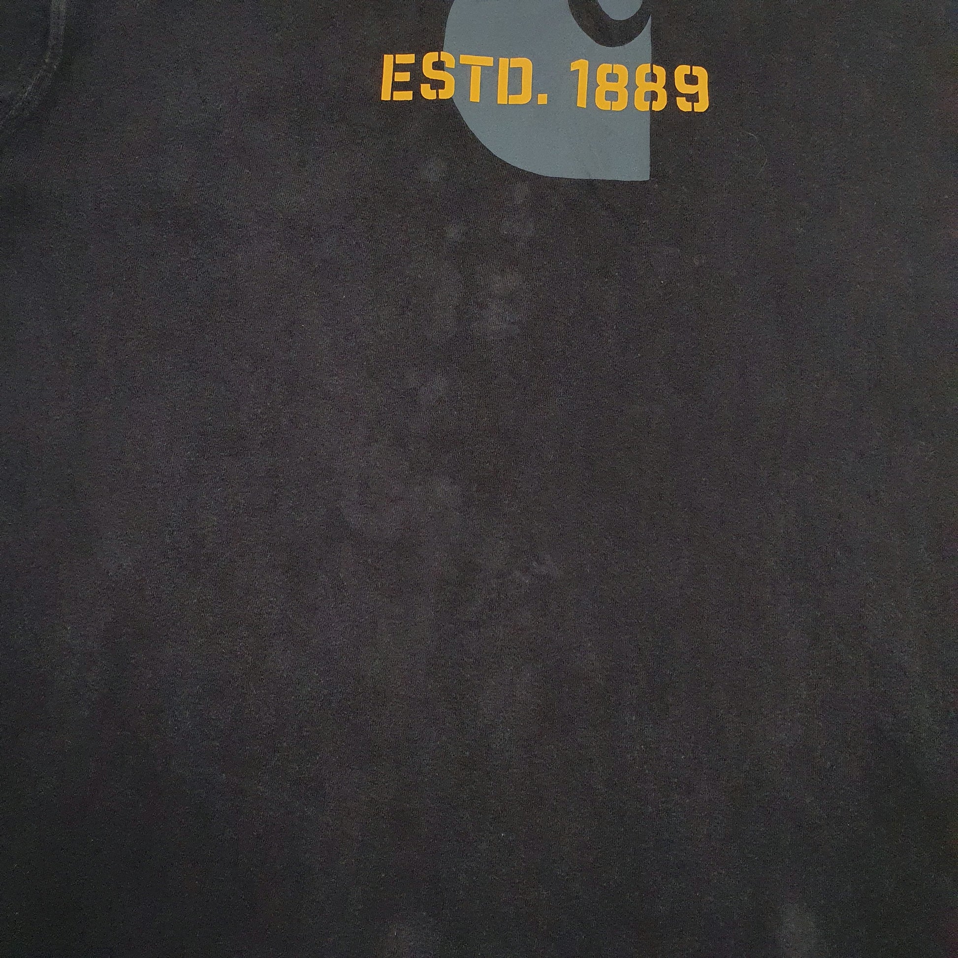 Mens Black Carhartt  Hoodie T Shirt