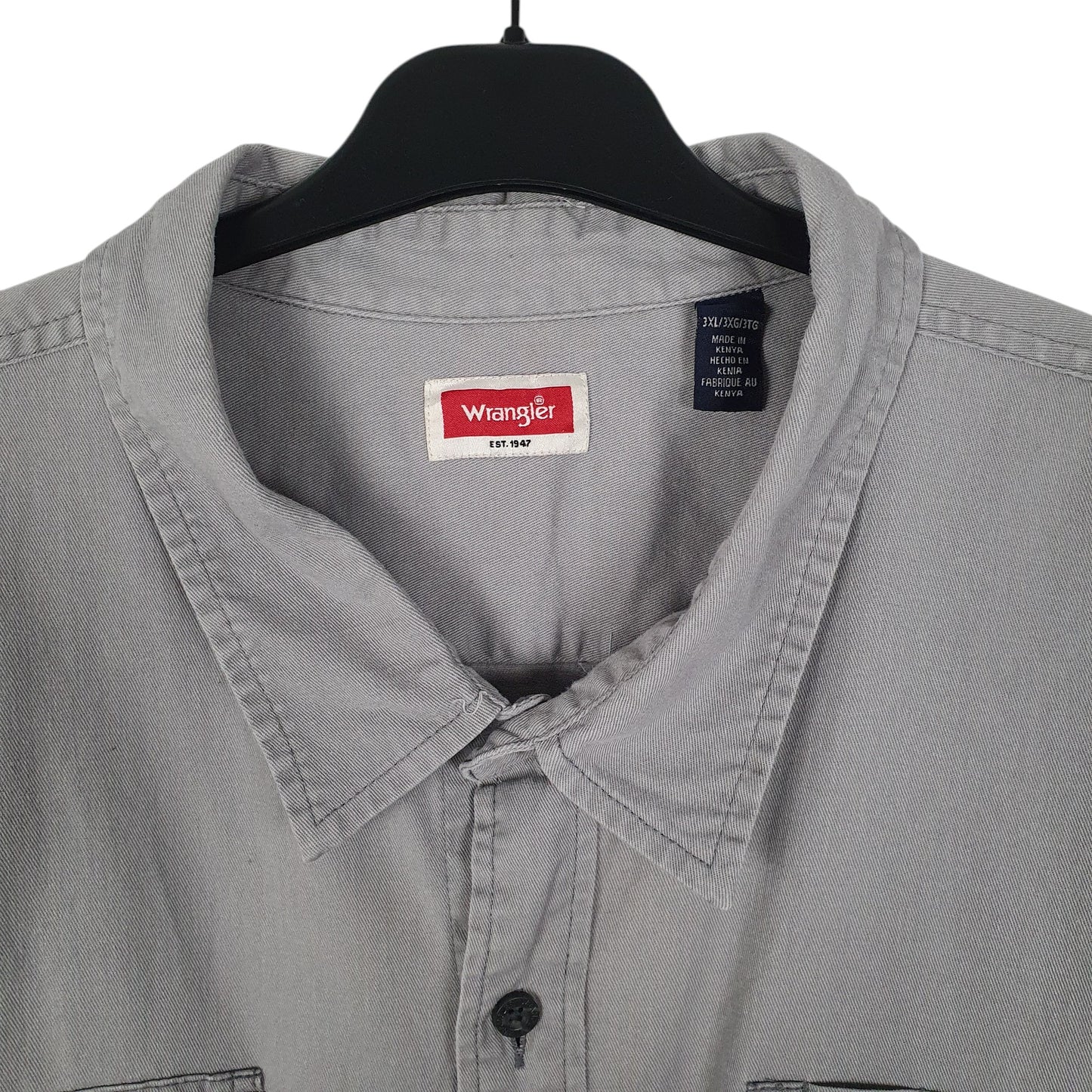 Mens Grey Wrangler   Shirt
