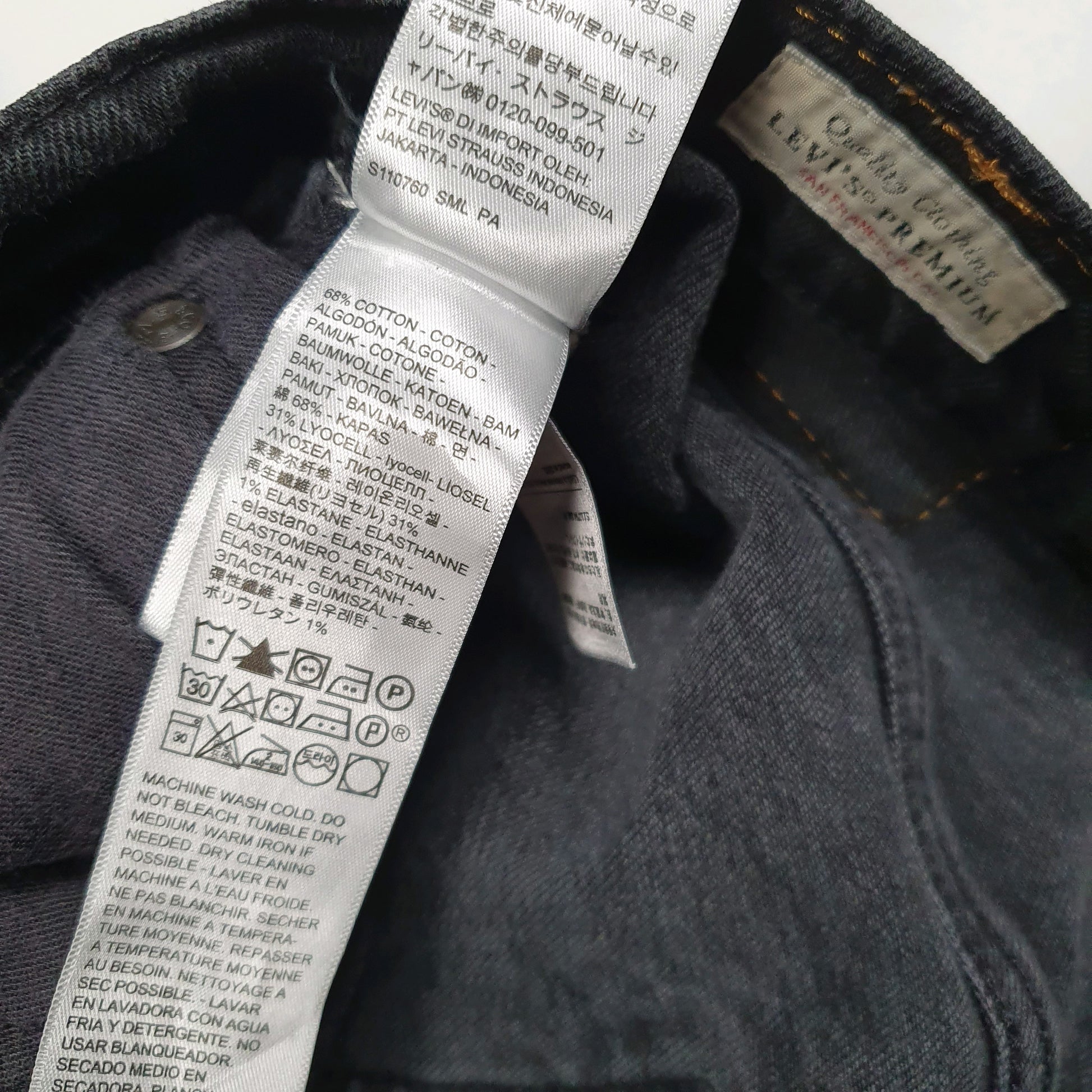 Mens Black Levis Premium Stretch  Jeans