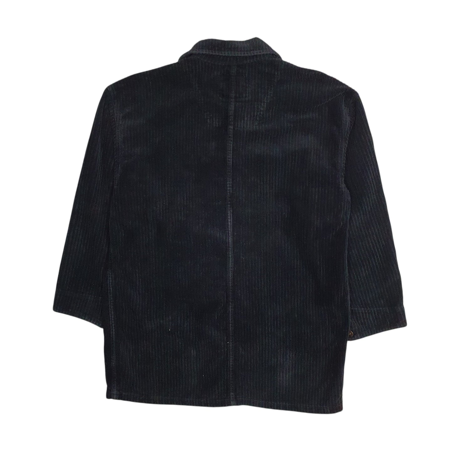 Womens Black Optionelle Corduroy  Coat