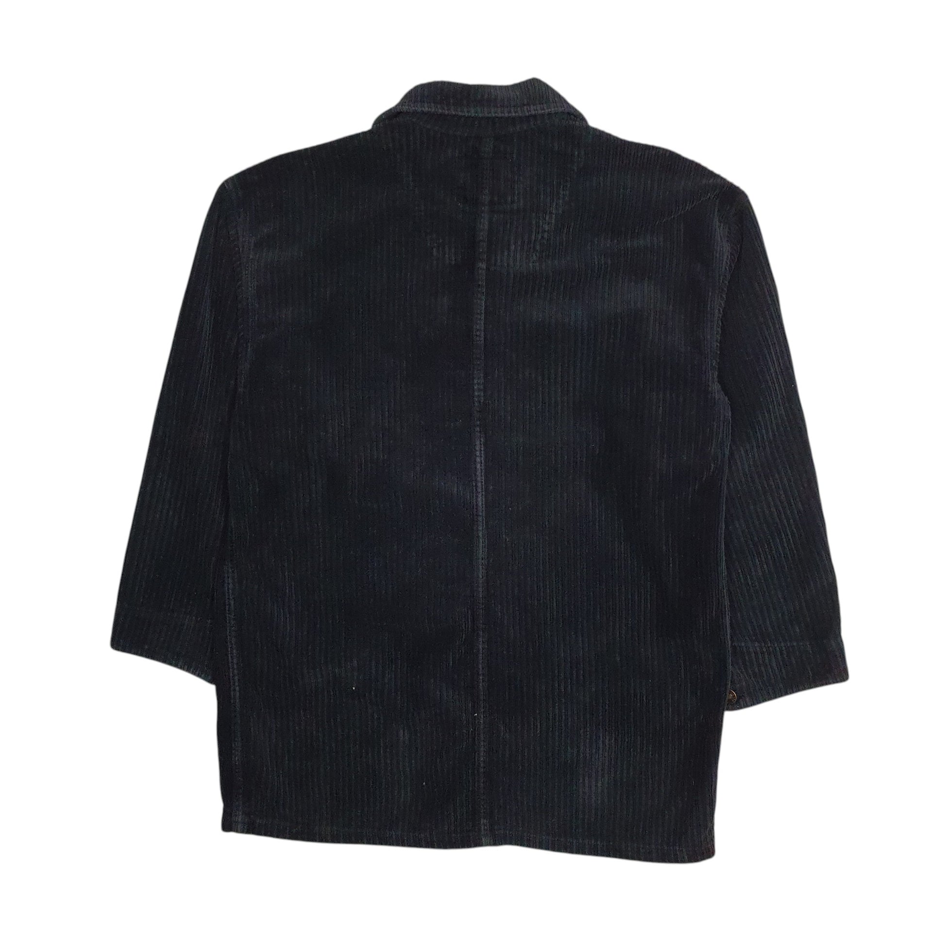 Womens Black Optionelle Corduroy  Coat